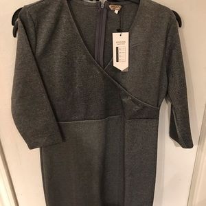 Dark grey business casual dress